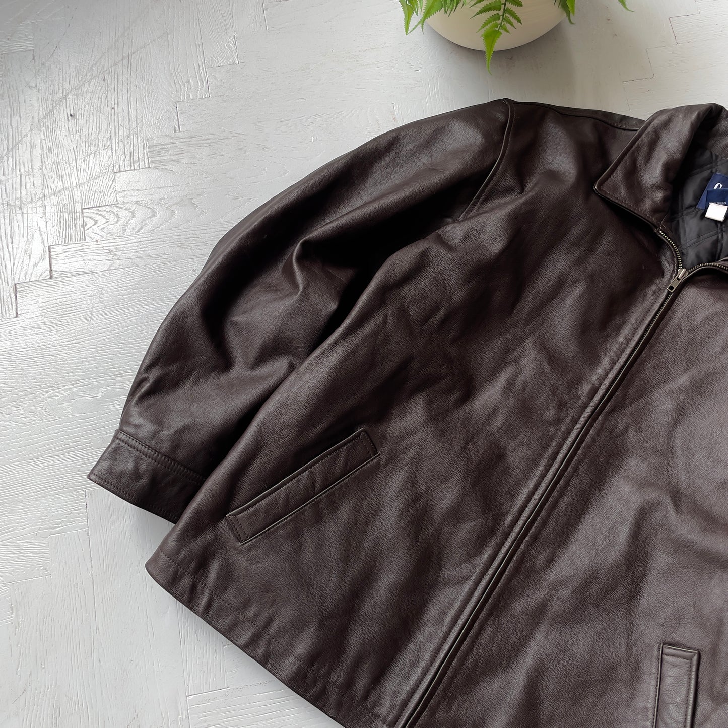 XL Vintage Gap Leather Coat