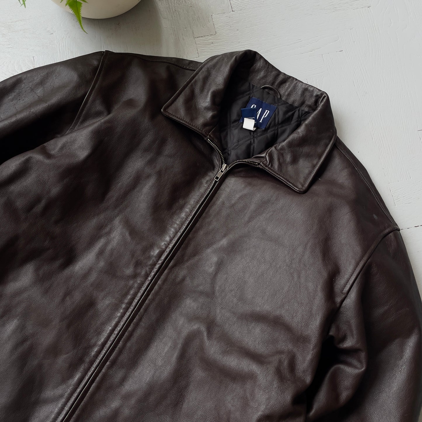 XL Vintage Gap Leather Coat