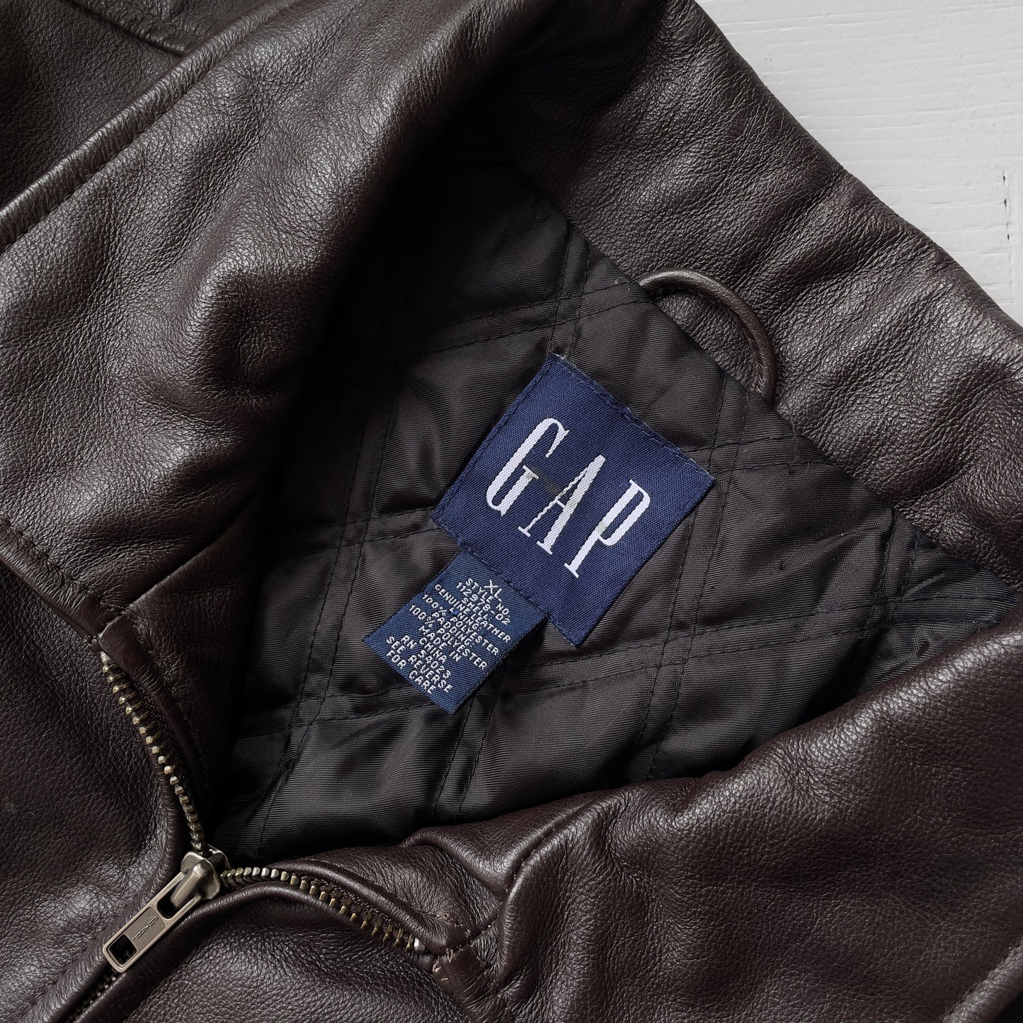 XL Vintage Gap Leather Coat