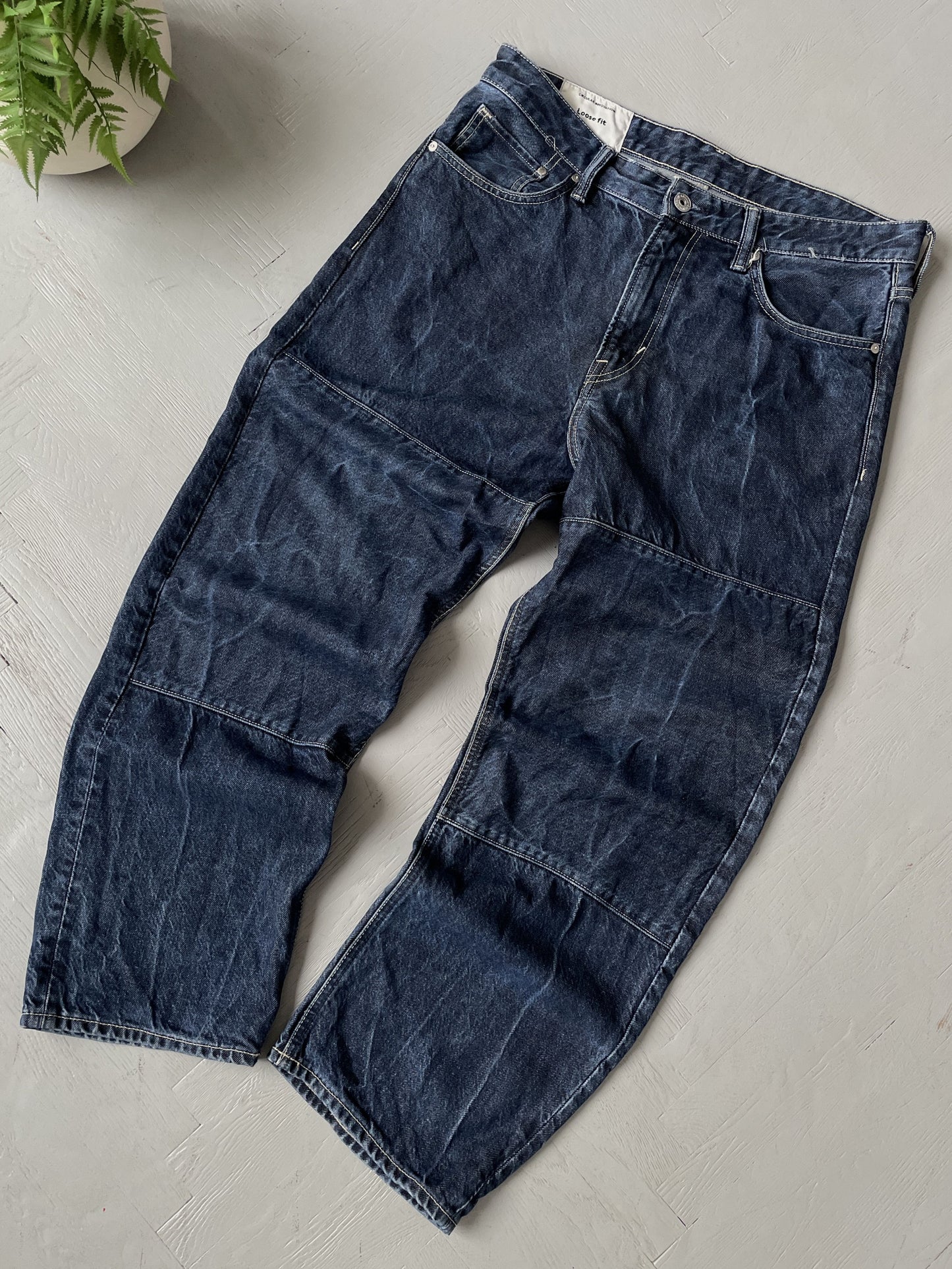 34x32 Vintage H&M Loose Fit Double Knee Denim Jeans