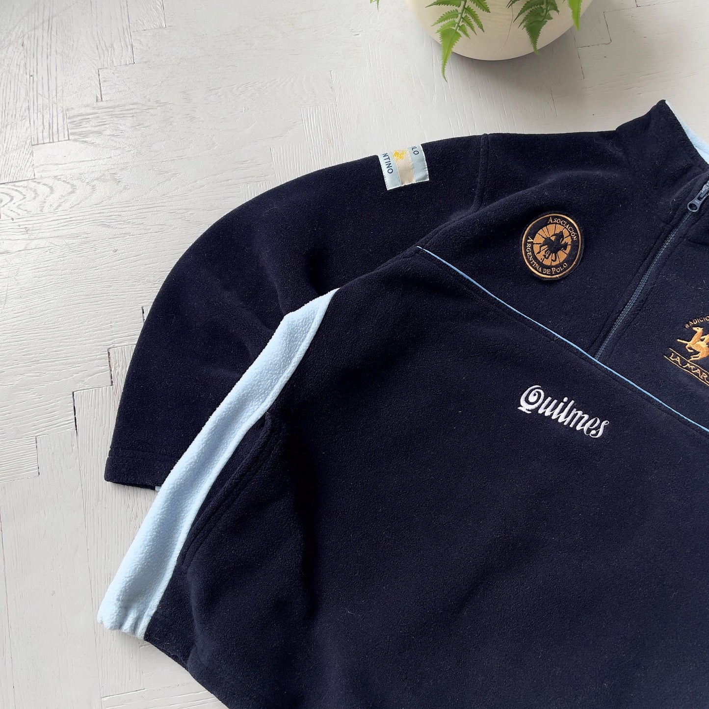 L Vintage La Martian 1/4 Zip Fleece Jacket