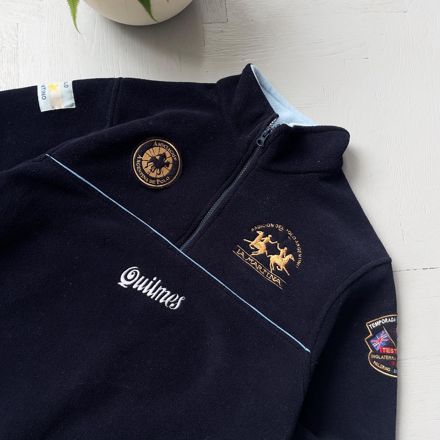 L Vintage La Martian 1/4 Zip Fleece Jacket