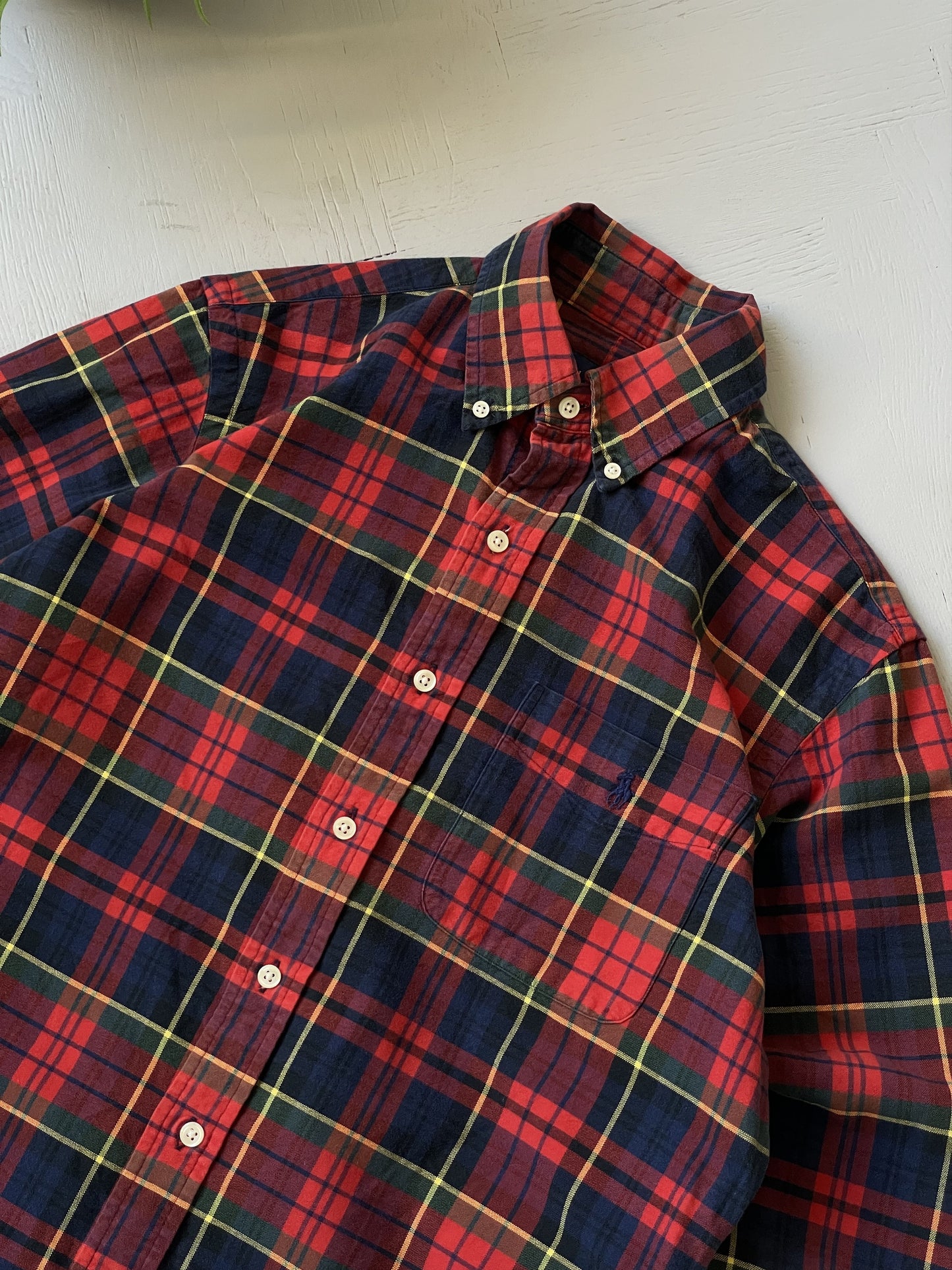 S Vintage Polo Ralph Lauren Plaid Shirt