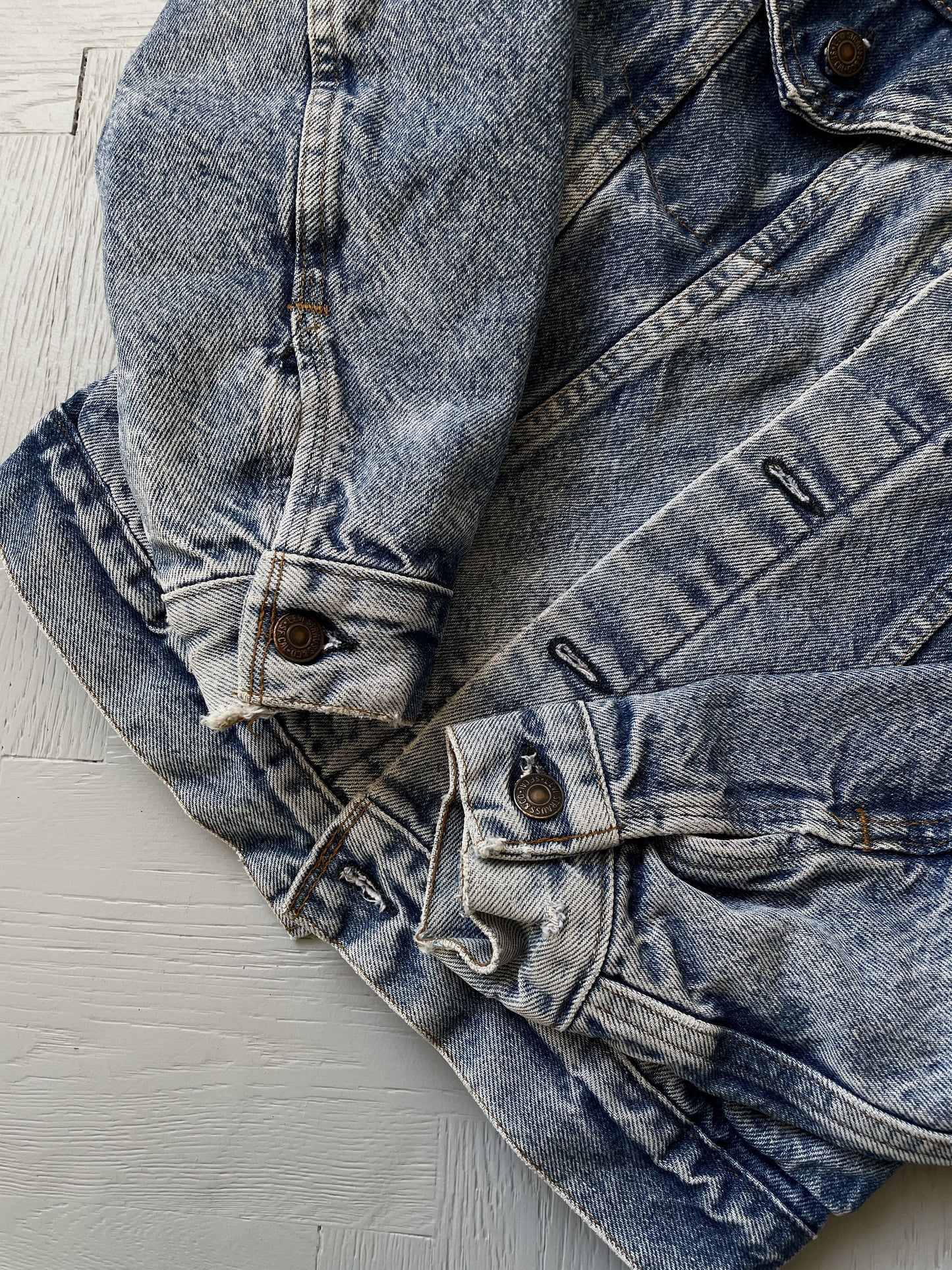 XS 90s Levi's Plaid Lined Denim Jacket