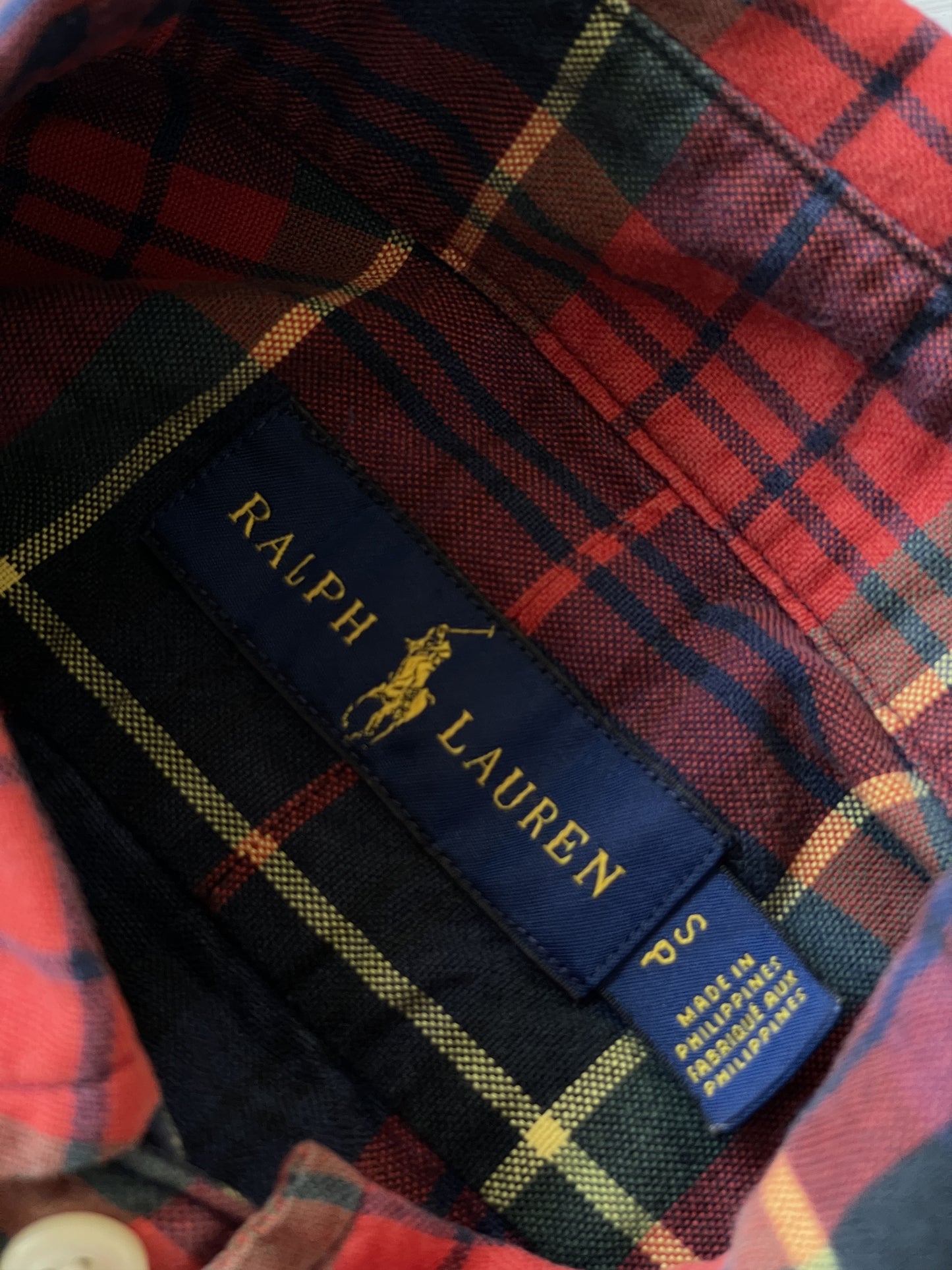 S Vintage Polo Ralph Lauren Plaid Shirt