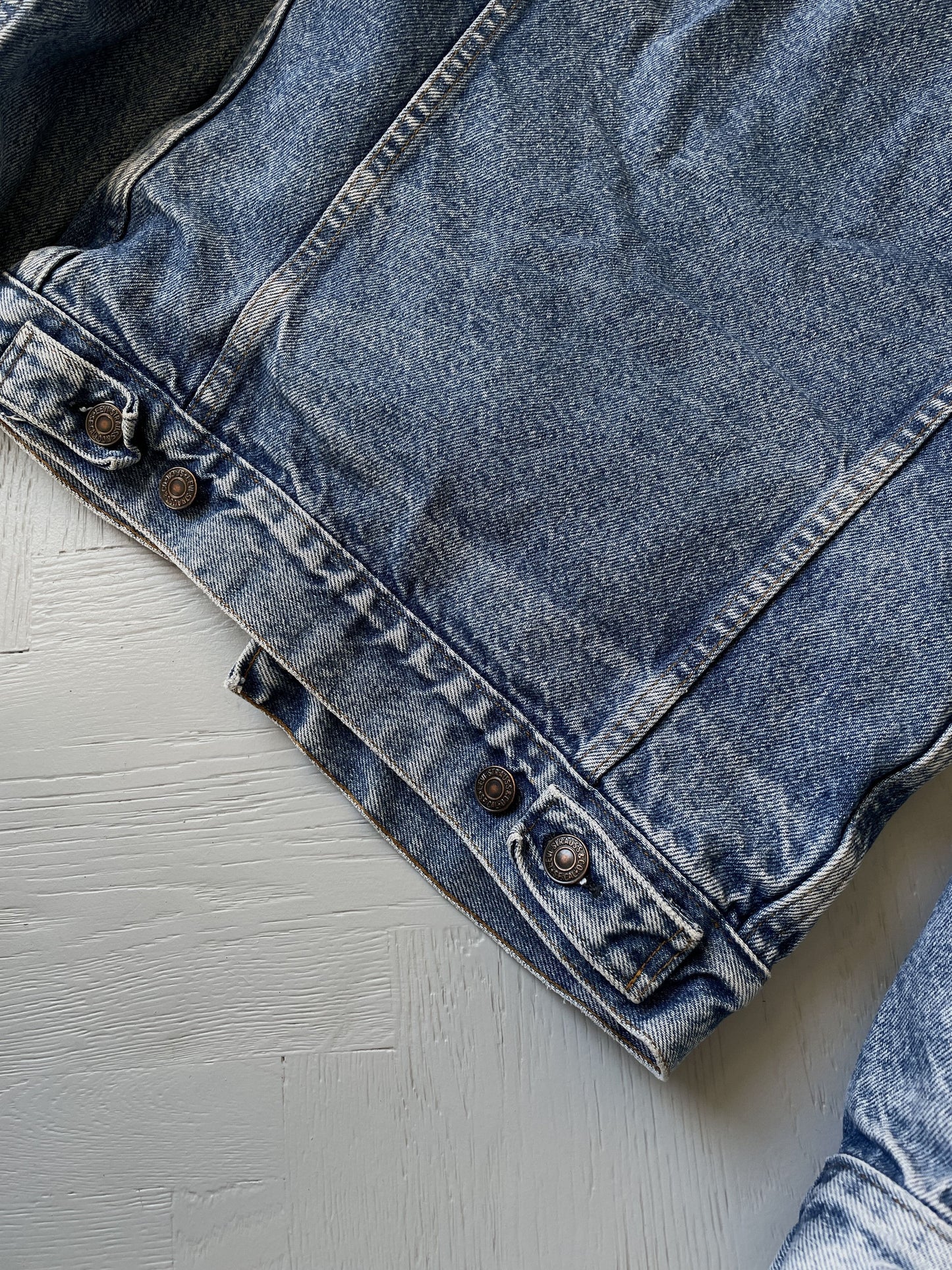XS 90s Levi's Plaid Lined Denim Jacket
