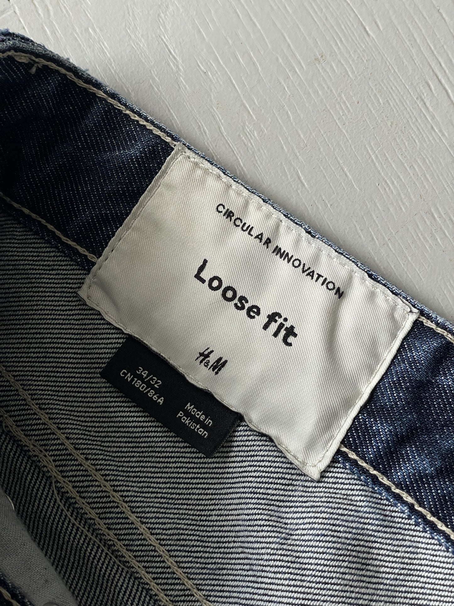 34x32 Vintage H&M Loose Fit Double Knee Denim Jeans