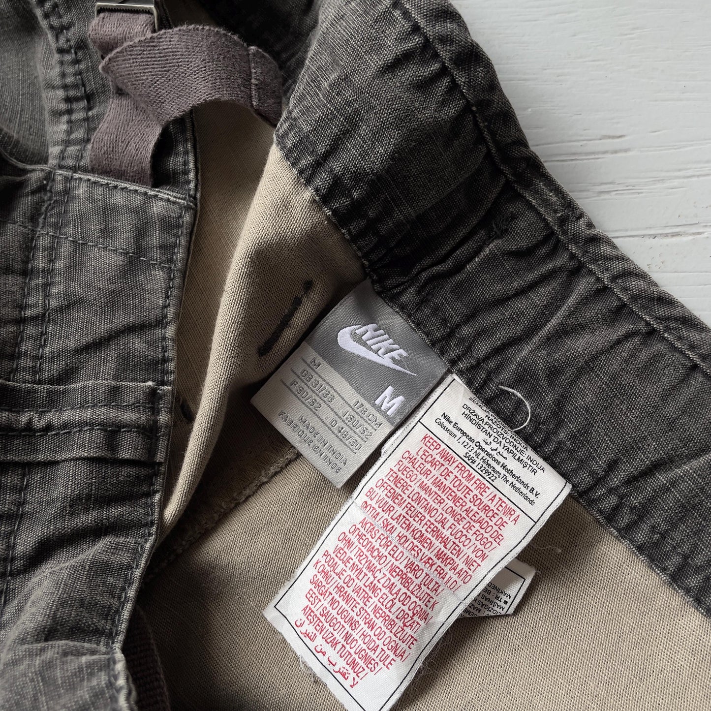 M Vintage Nike Nylon Baggy Track Pants