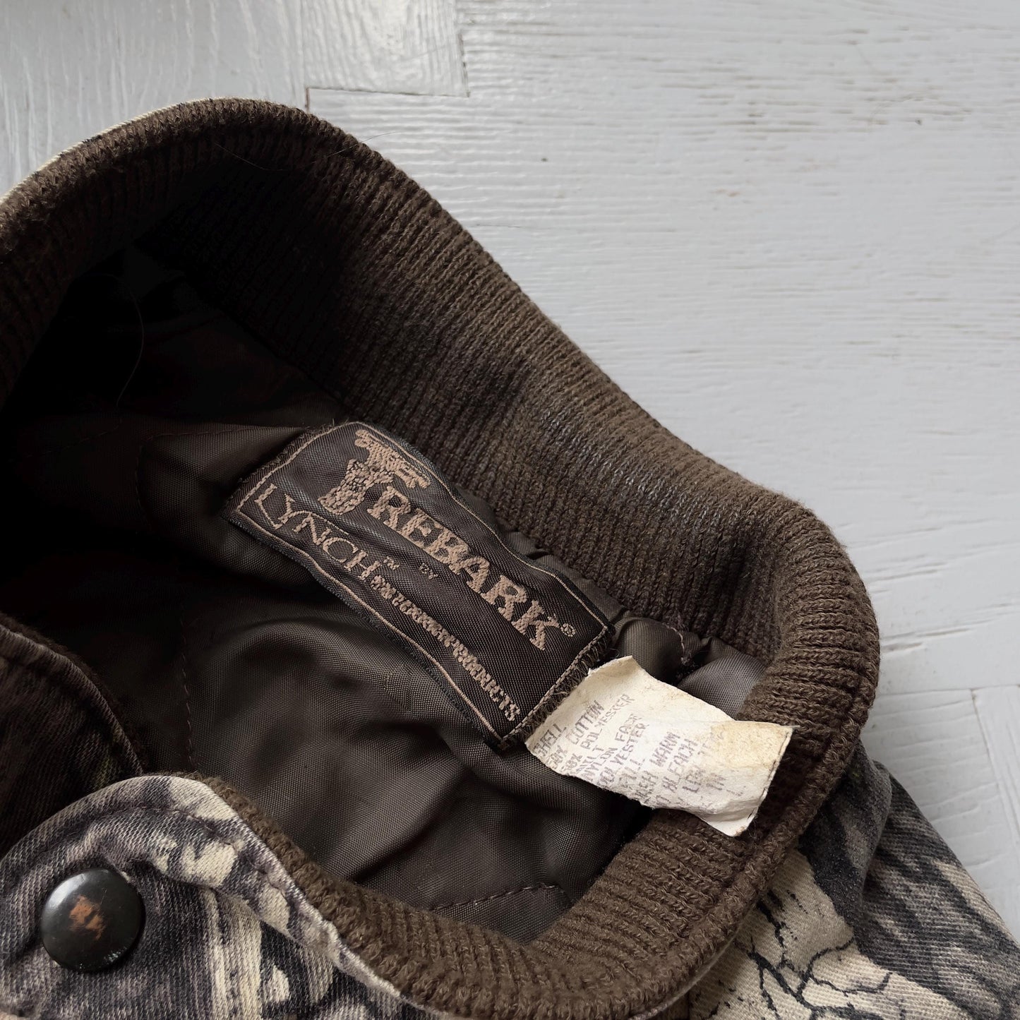 L Vintage Camo Realtree Bomber Jacket