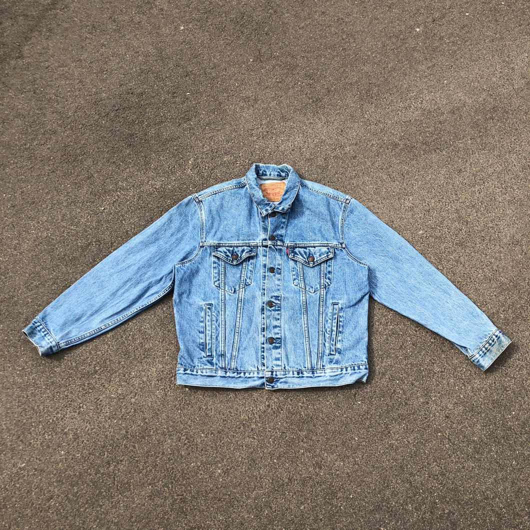 L Vintage Levi’s Type 3 Denim Trucker Jacket Stonewashed Blue