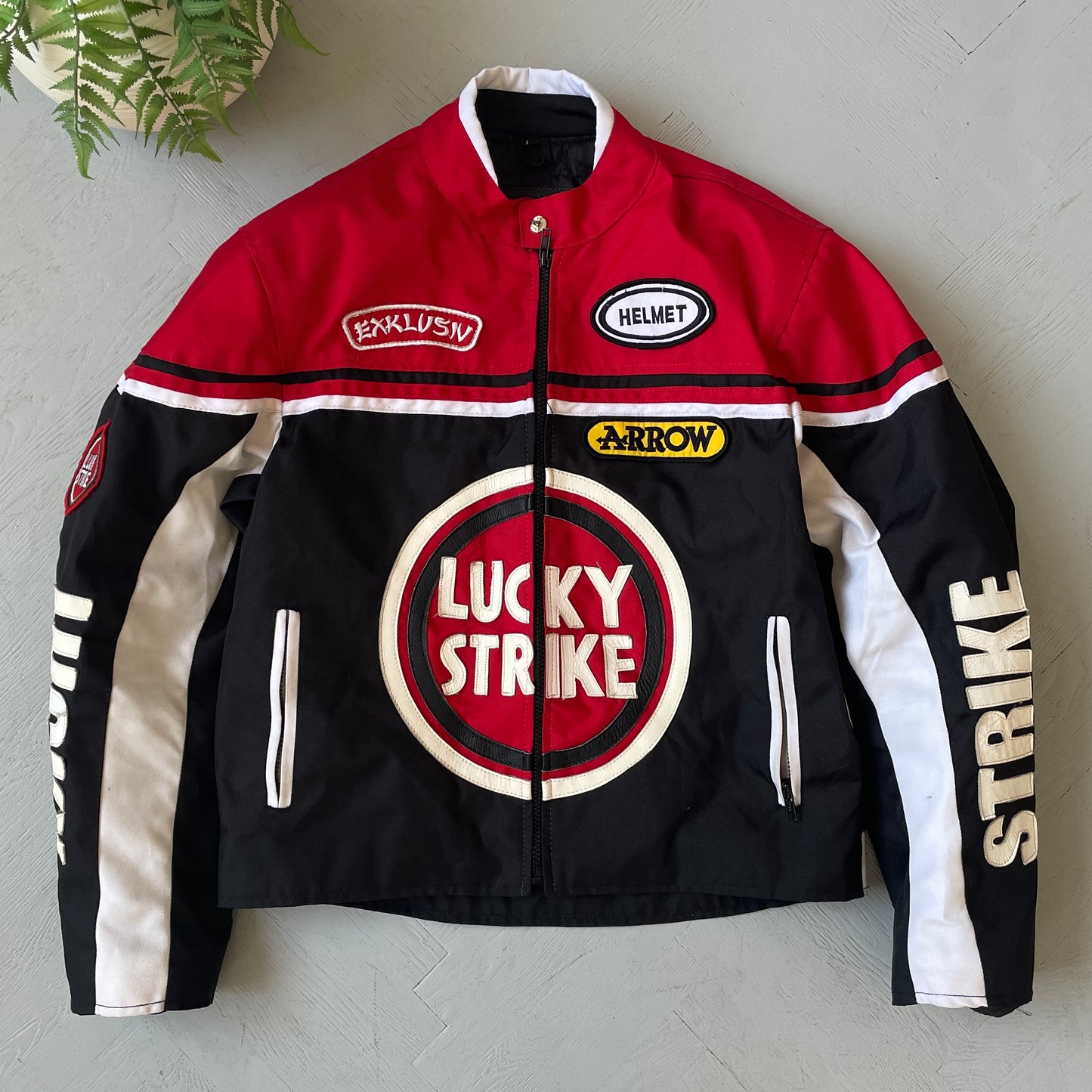 L Vintage Lucky Strike Racing Jacket