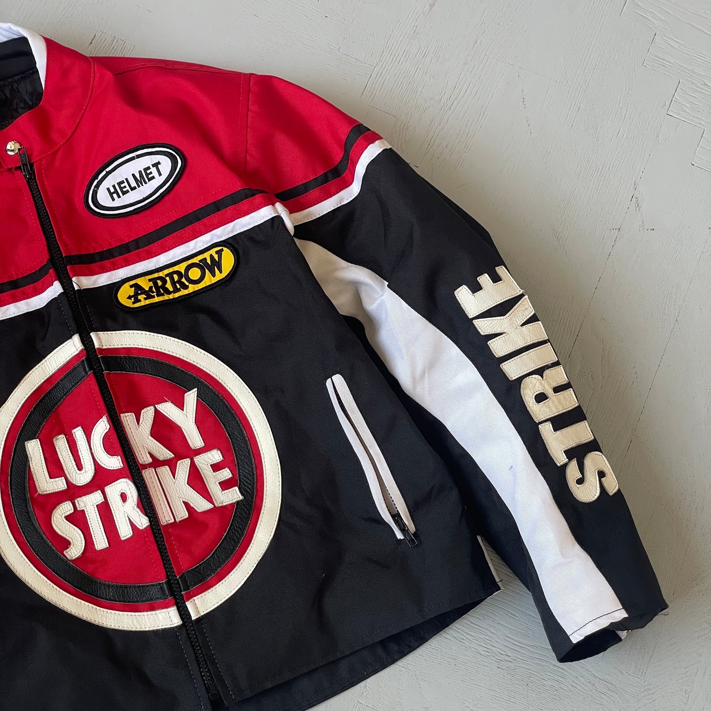L Vintage Lucky Strike Racing Jacket