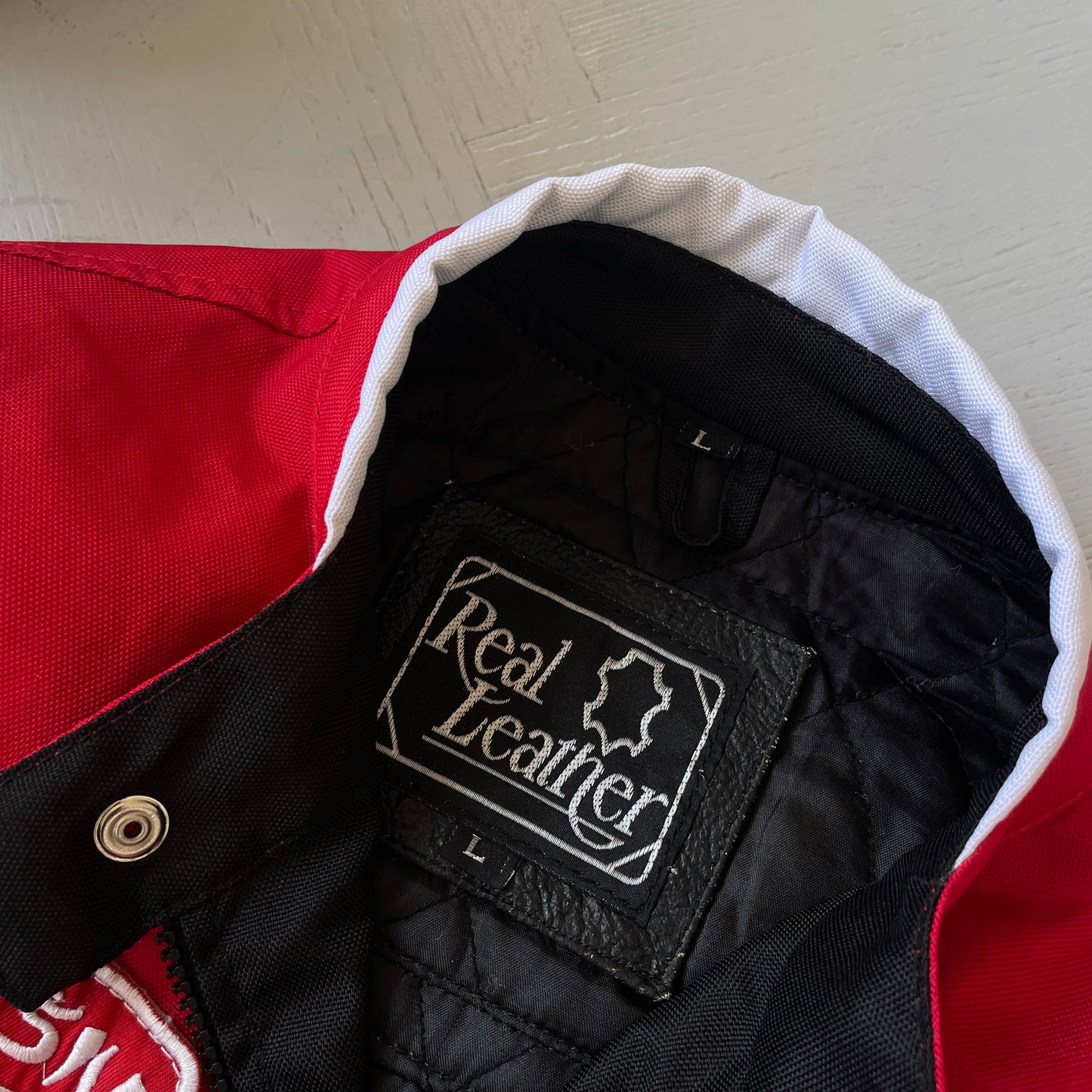 L Vintage Lucky Strike Racing Jacket