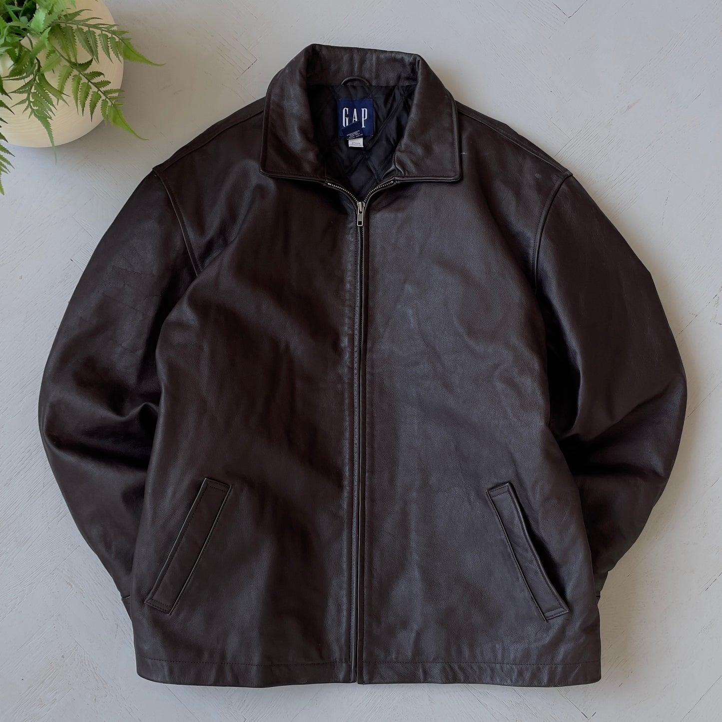 XL Vintage Gap Leather Jacket