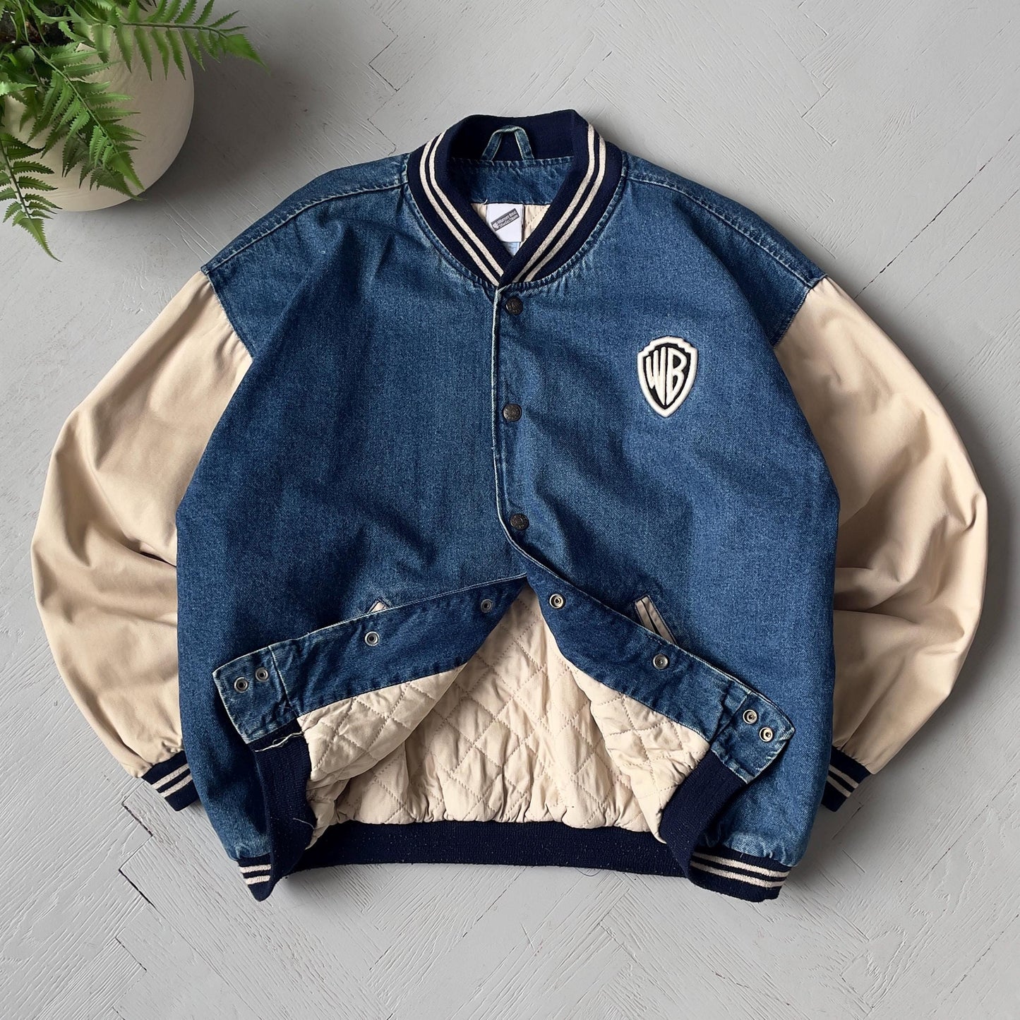 L Vintage Warner Bros. Bomber Jacket