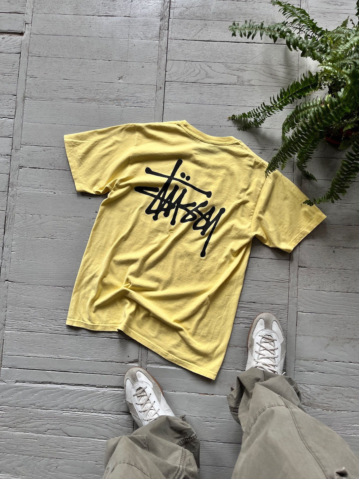 Вінтажна футболка з логотипом Stussy