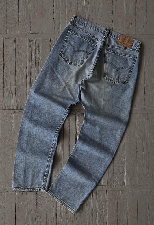 34x30 Vintage 90s Levi's 615 Washed Blue Denim Jeans