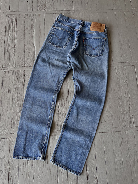 Vintage 90s Levi's 501 Washed Blue Denim Jeans