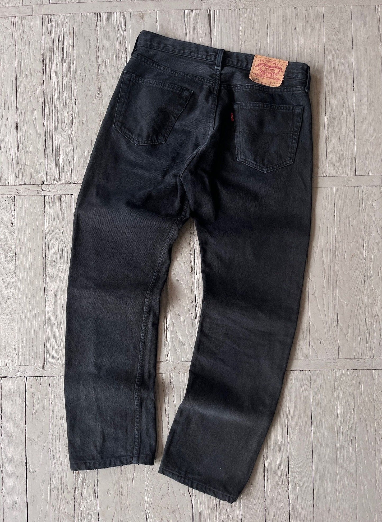 90s Levi's 501 Black Denim Jeans