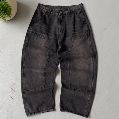 30 Double Knee Relaxed Fit Denim Pants