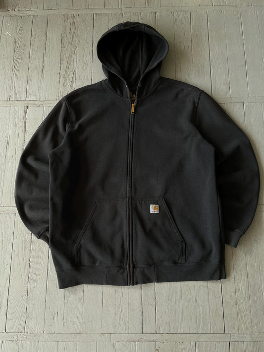 XL Vintage Carhartt Full Zip Cotton Hooded Jacket