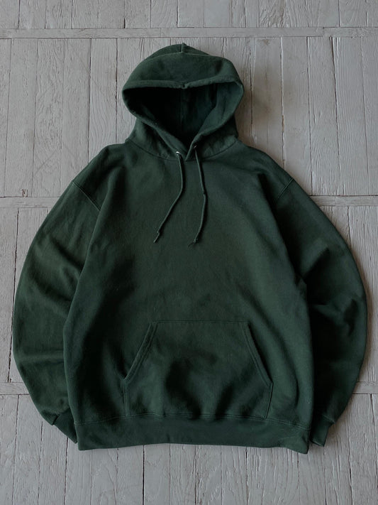 L Vintage Champion Basic Hooded Sweatshirt