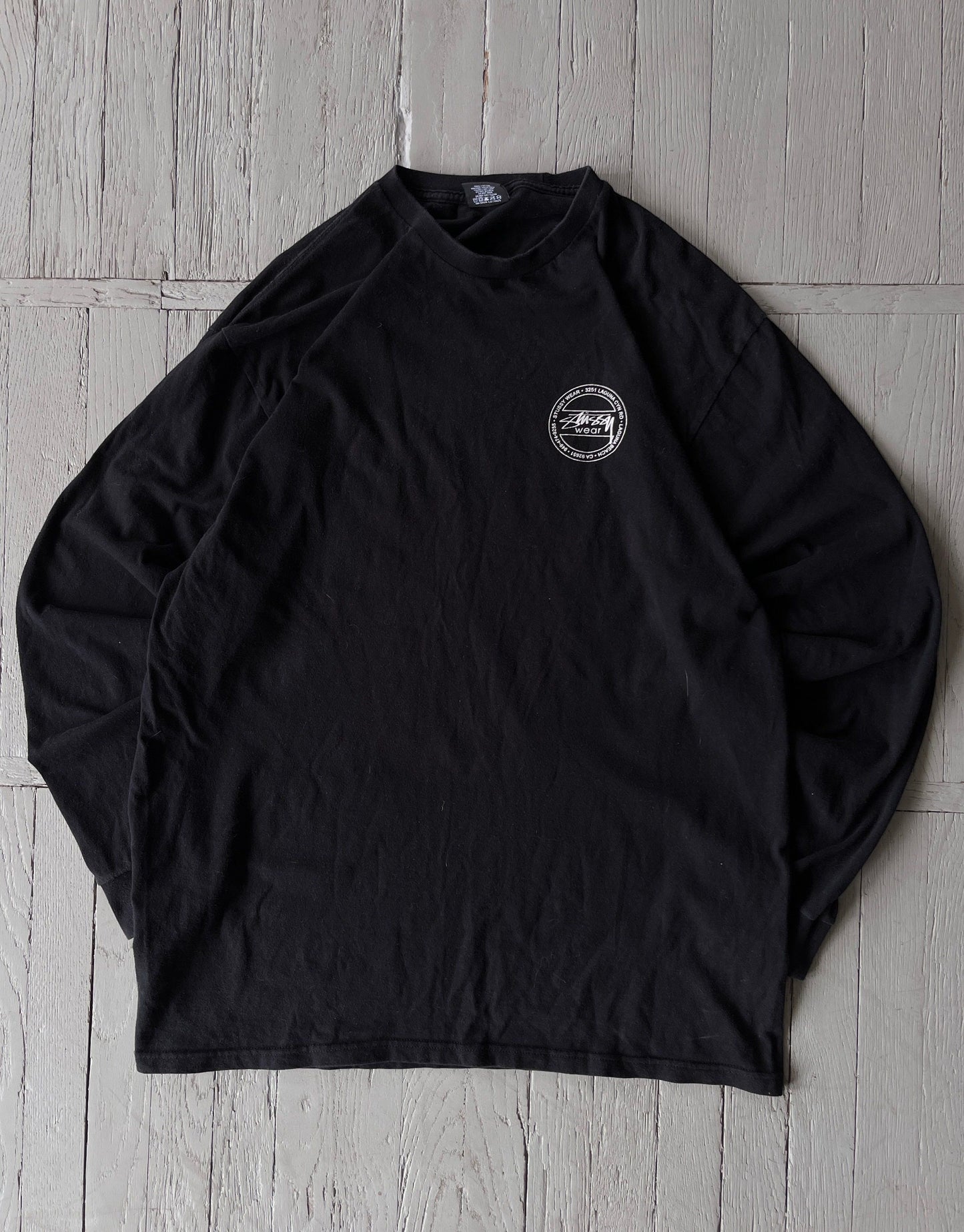 Vintage Stussy Graphic Long Sleeve Tee Shirt