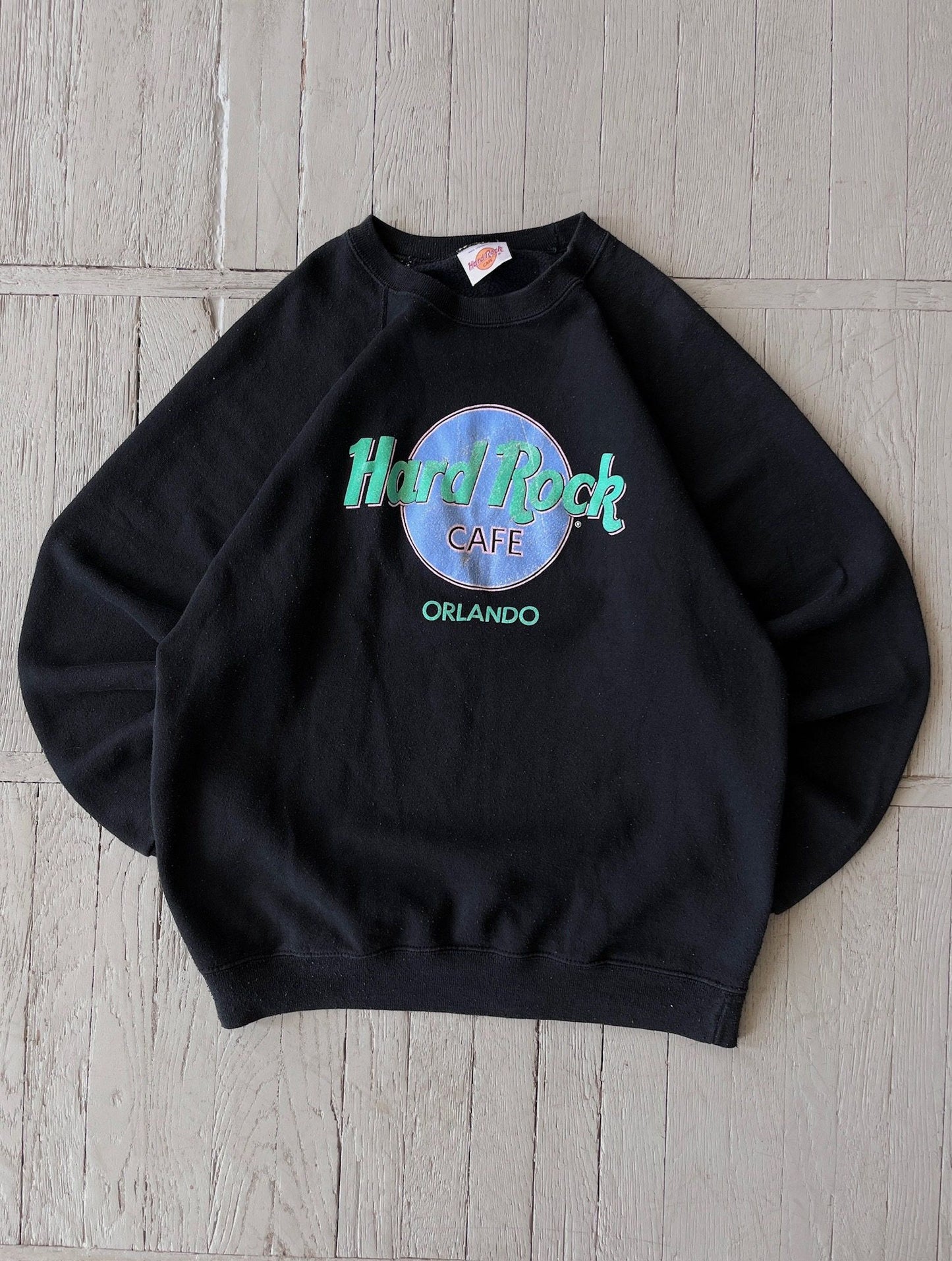 XL Vintage 90s Hard Rock Cafe Orlando Crewneck Sweatshirt