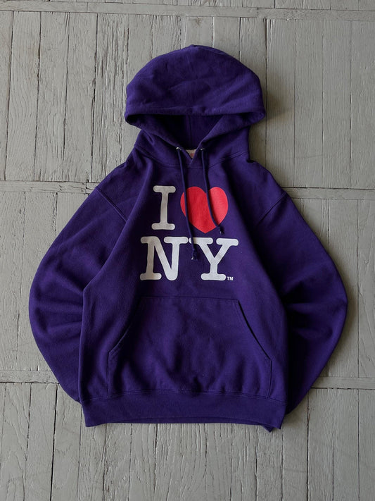 S Vintage I Love NY Hooded Sweatshirt