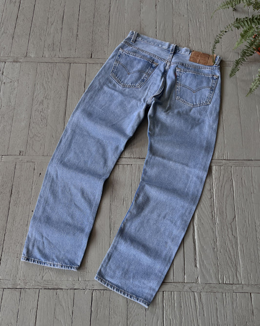 Vintage 90s Levi's 501 Washed Blue Denim Jeans