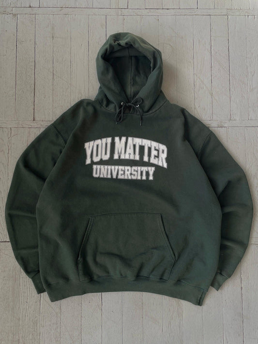 XXL Vintage Champions You Matter University Hooded Sweatshirt