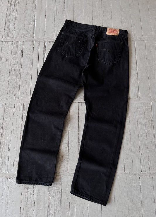 Vintage 90s Levi's 521 Black Denim Jeans