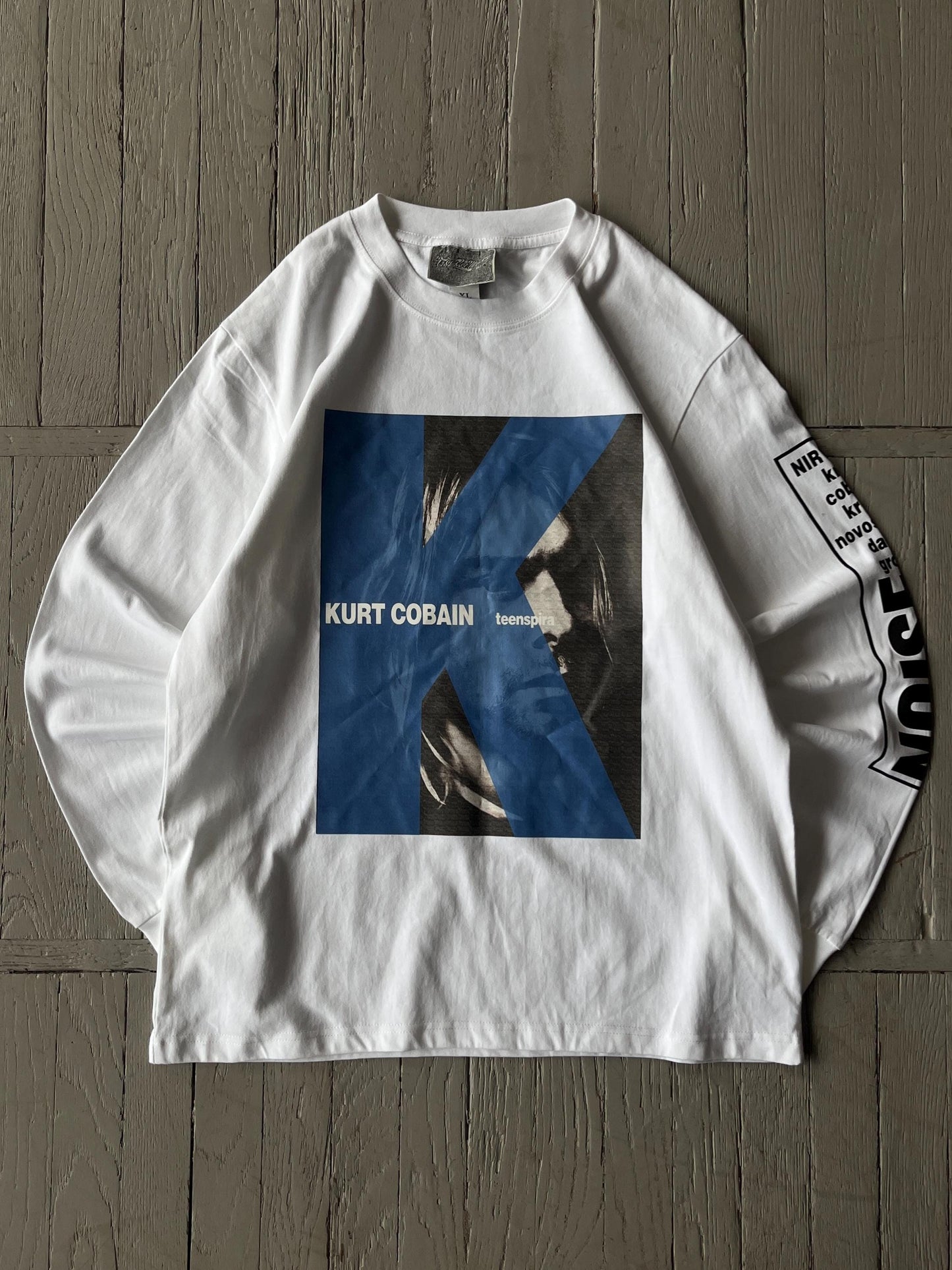 XL Vintage Kurt Cobain Long Sleeve Tee Shirt