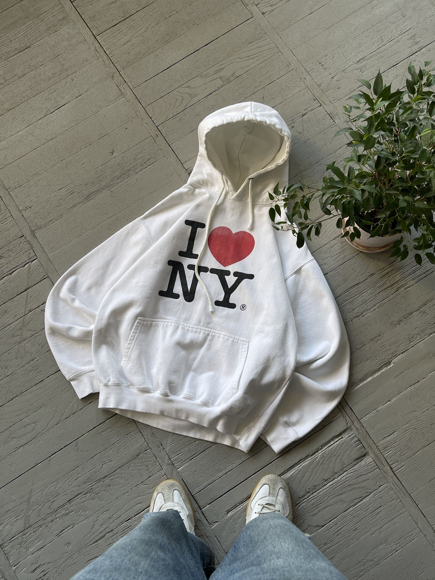 M Vintage I Love NY Hooded Sweatshirt