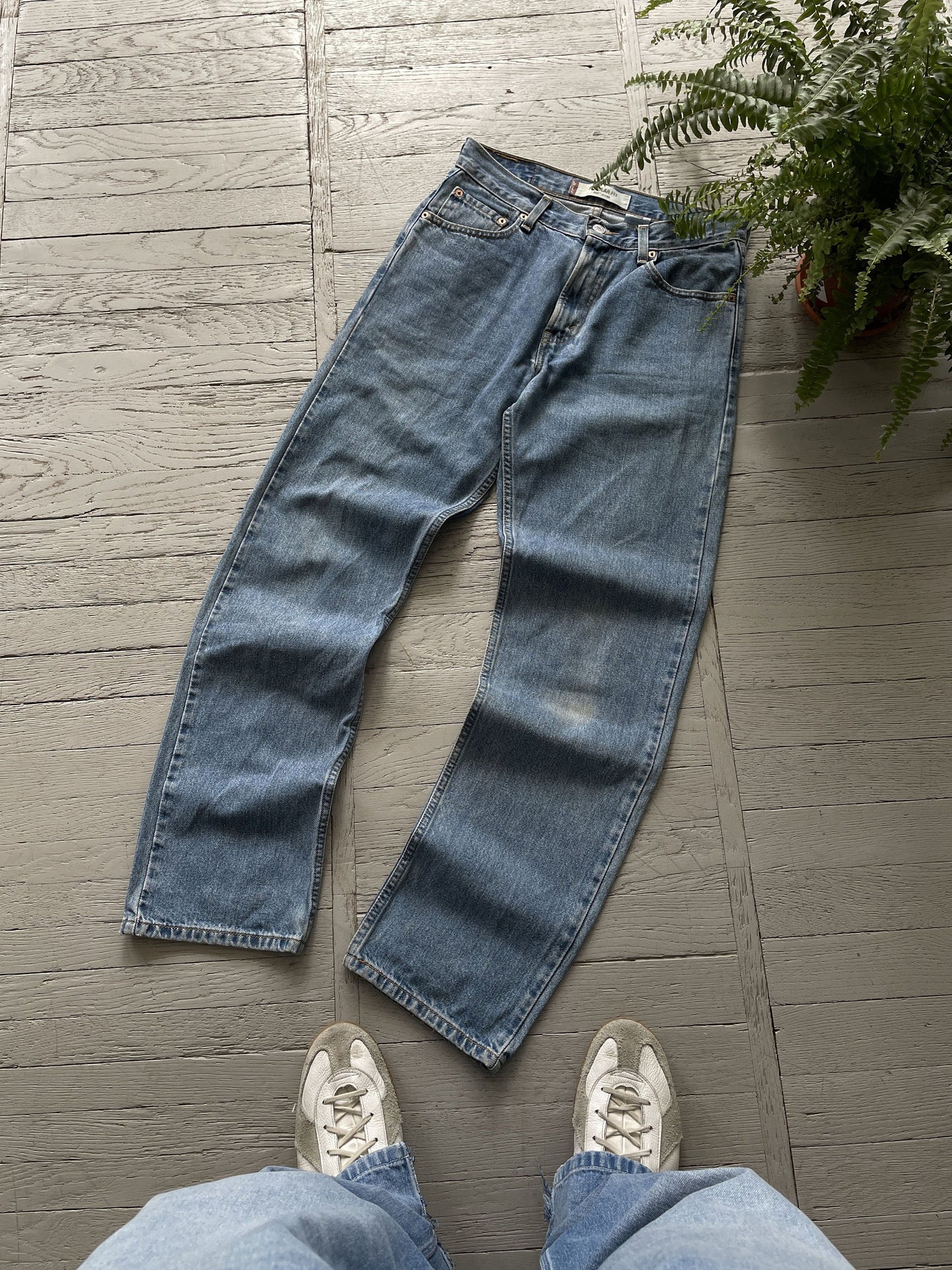 Vintage 90s Levi's 505 Washed Blue Denim Jeans