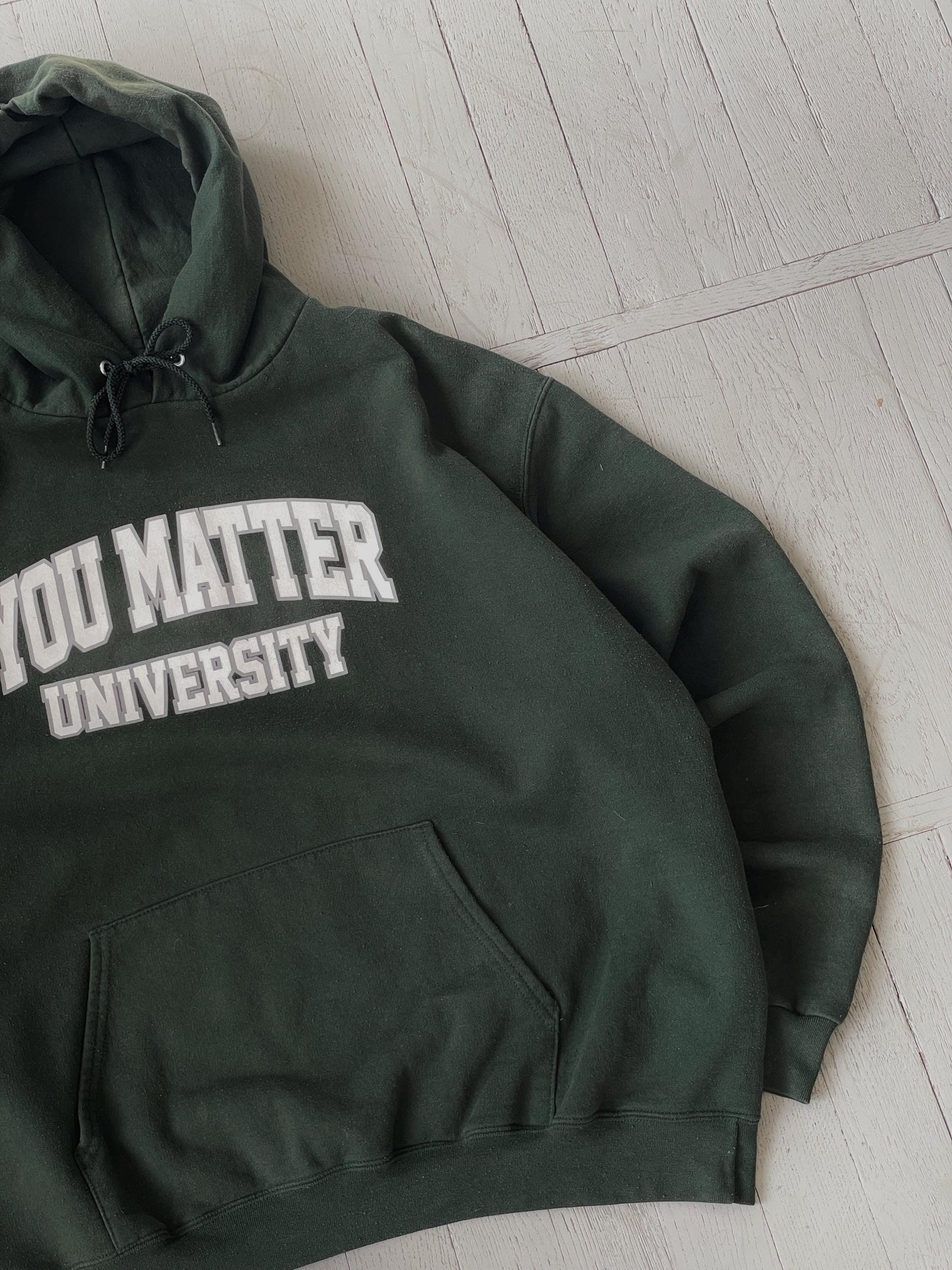 XXL Vintage Champions You Matter University Hooded Sweatshirt