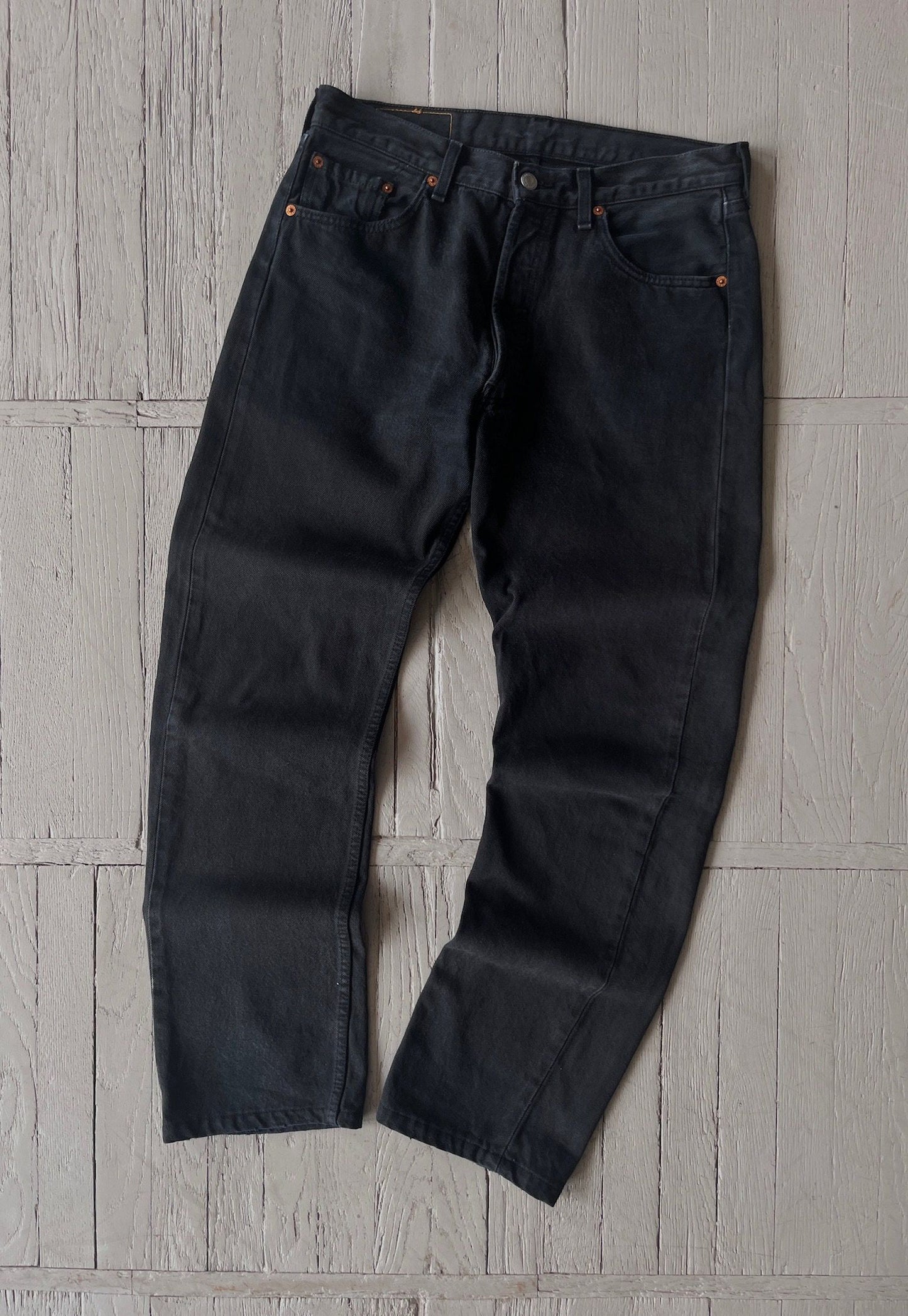 90s Levi's 501 Black Denim Jeans