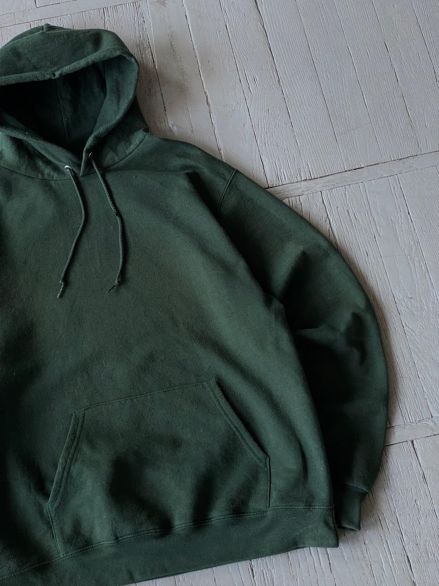 L Vintage Champion Basic Hooded Sweatshirt