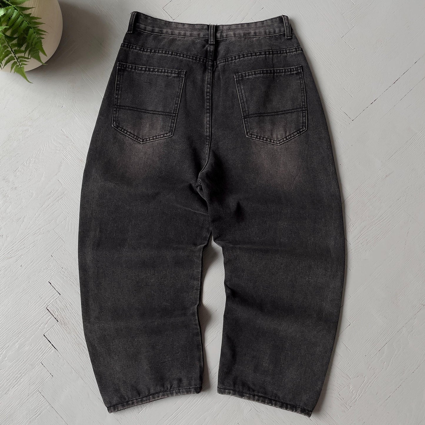 30 Double Knee Relaxed Fit Denim Pants