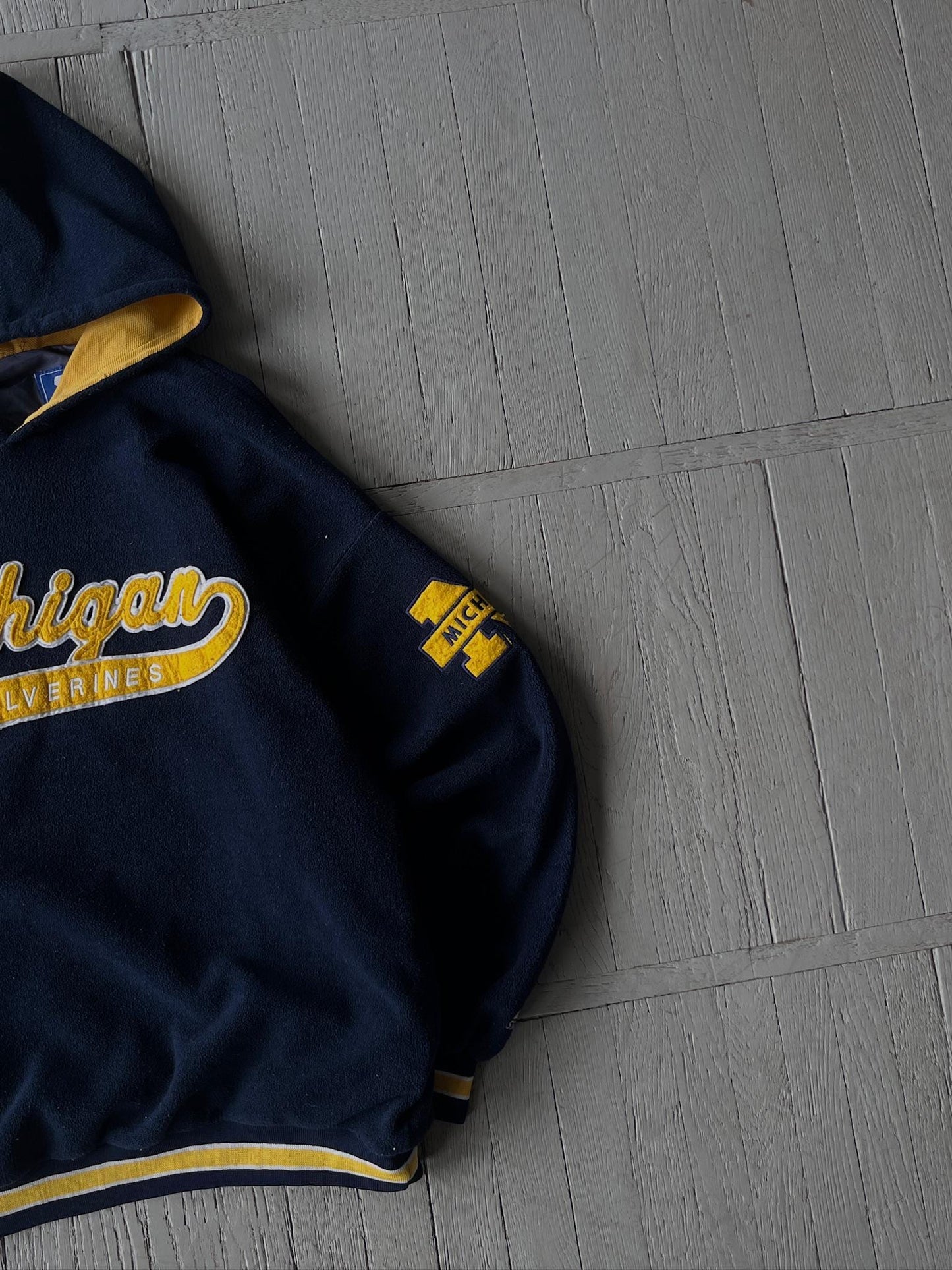 Vintage Michigan Fleece Hooded Sweatshirt