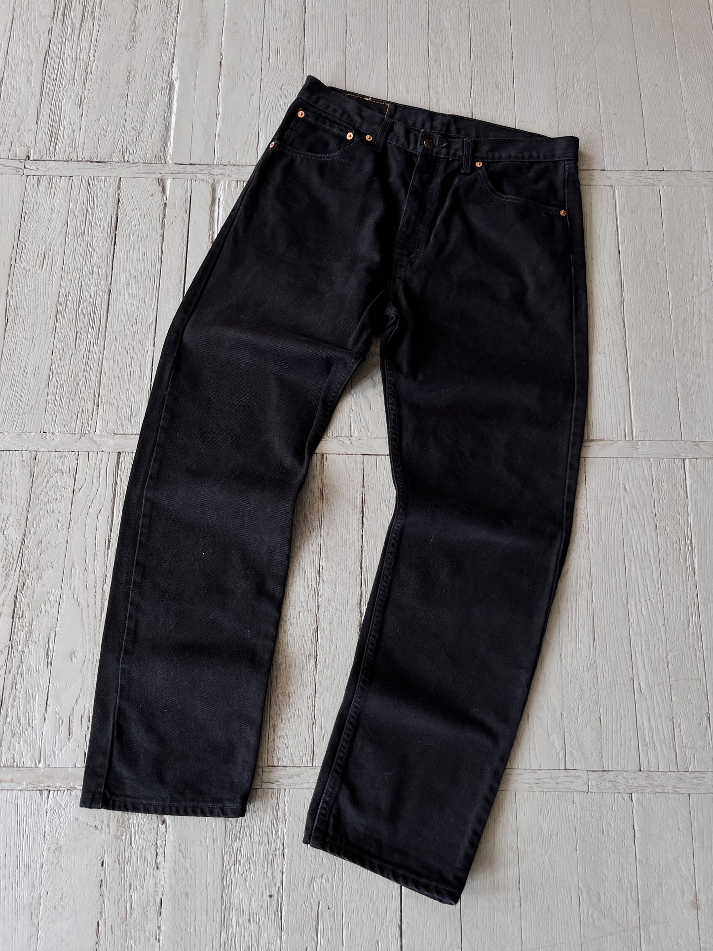 Vintage 90s Levi's 521 Black Denim Jeans