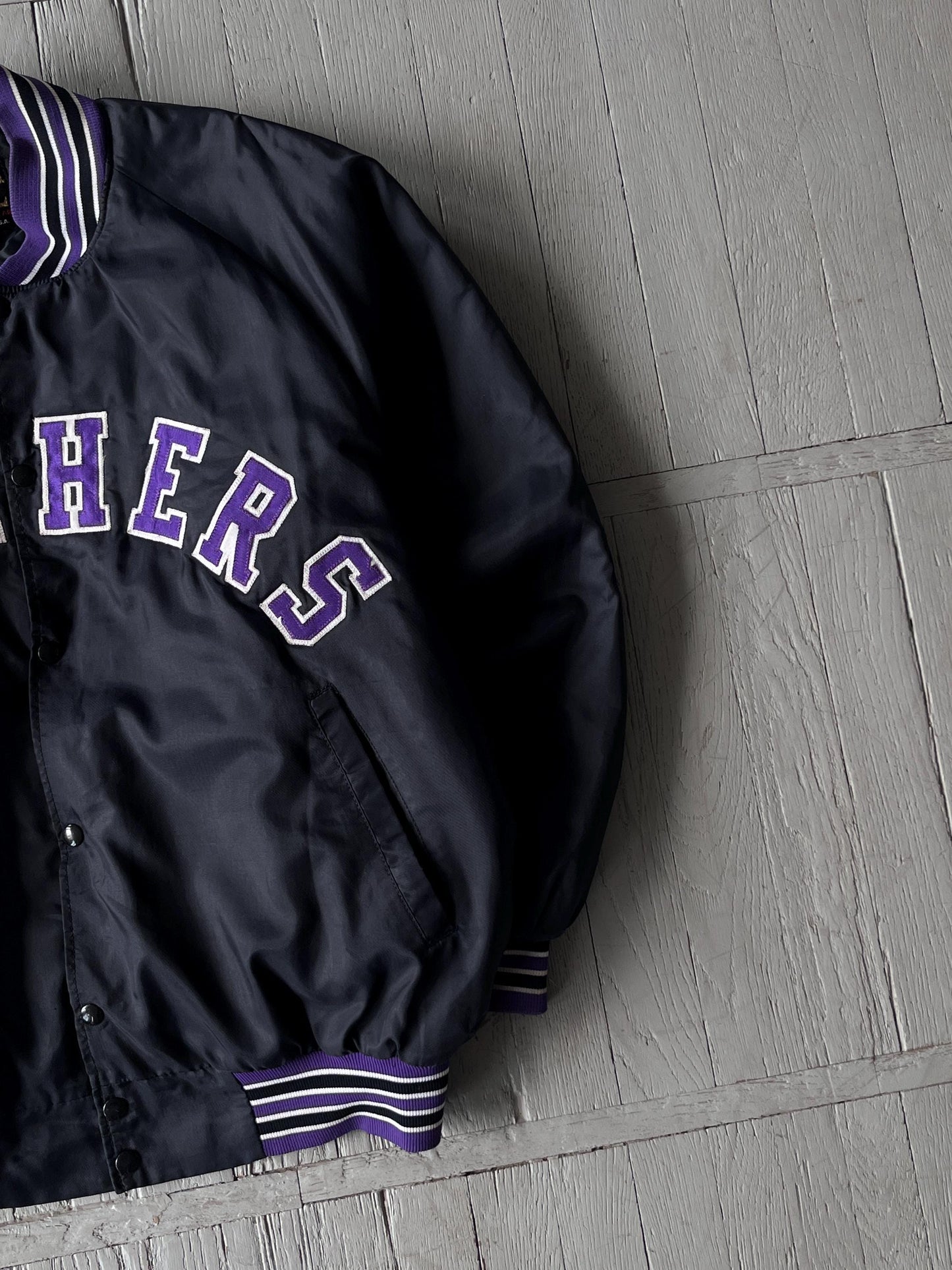 Vintage Panthers Varsity Baggy Bomber Jacket