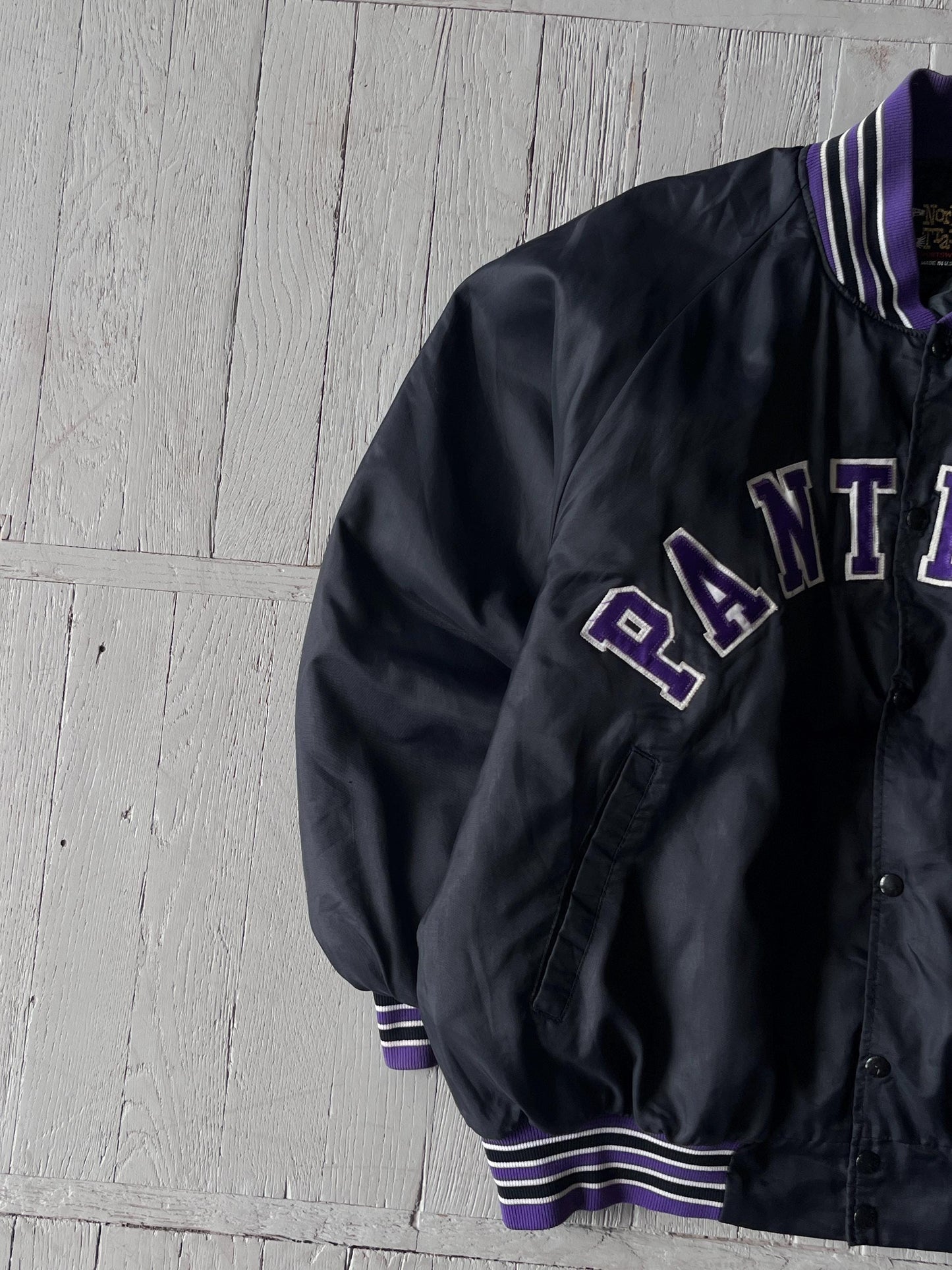 Vintage Panthers Varsity Baggy Bomber Jacket