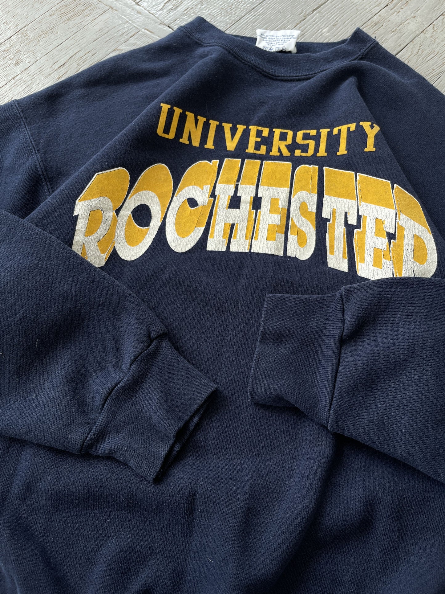 L Vintage Rochester University Crewneck Sweatshirt