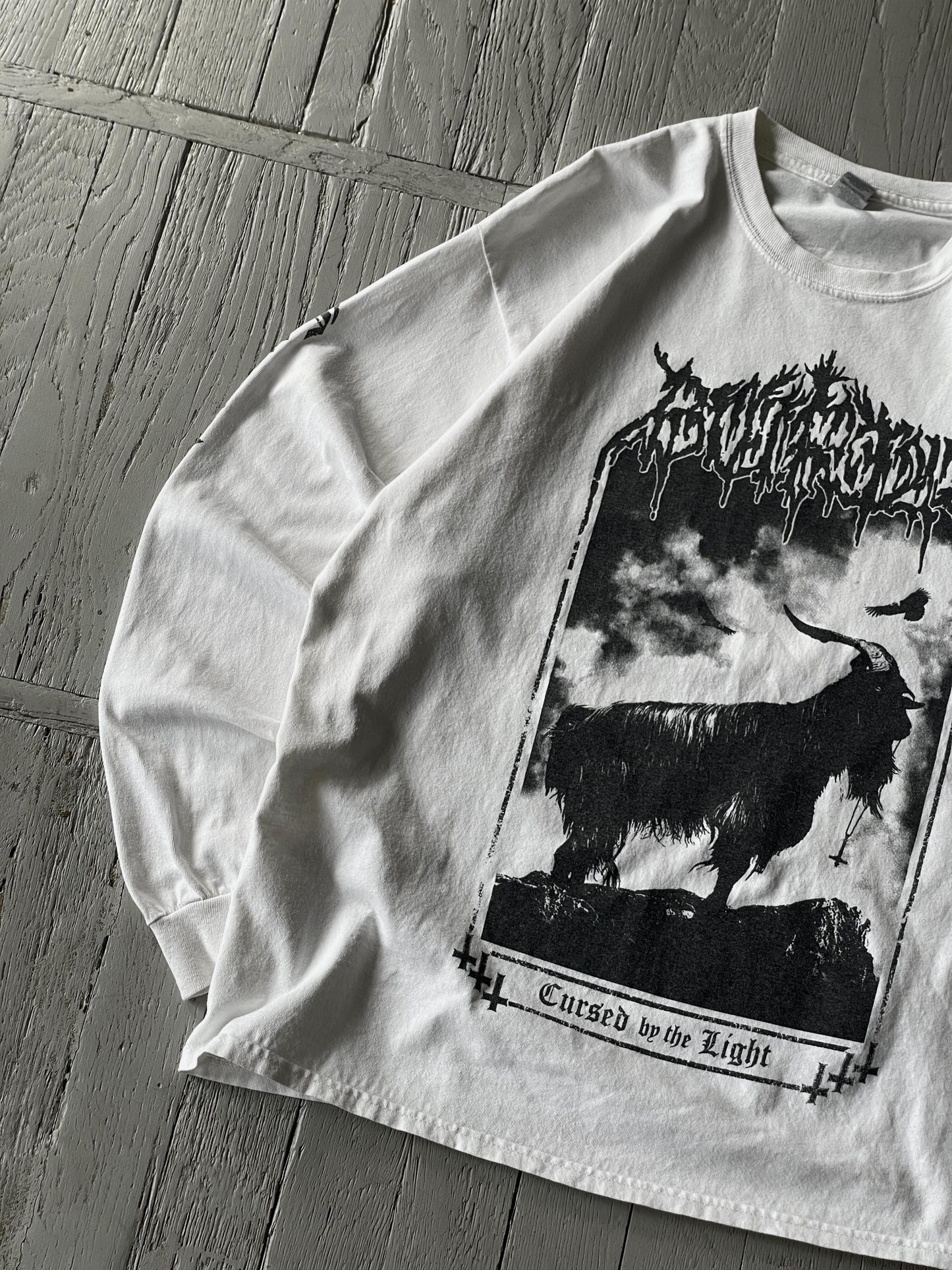 XL Vintage Cursed By The Light Long Sleeve Tee Shirt