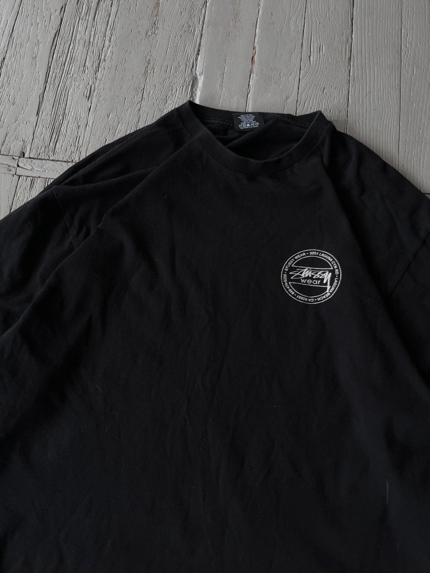 Vintage Stussy Graphic Long Sleeve Tee Shirt