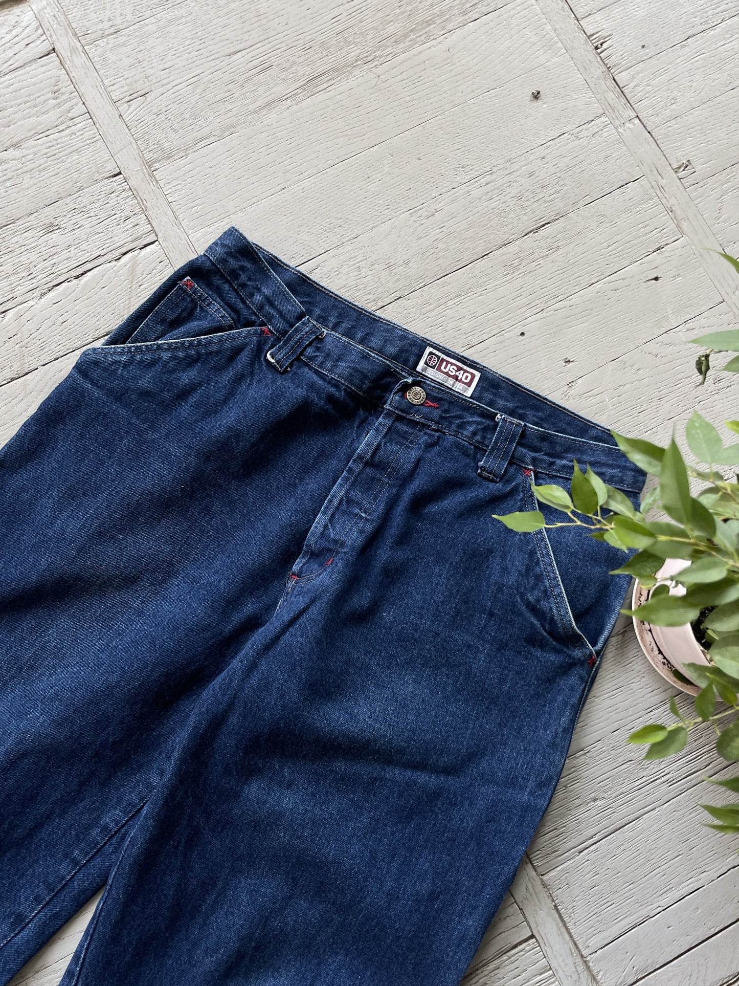 L Vintage Baggy Carpenter Denim Work Pants