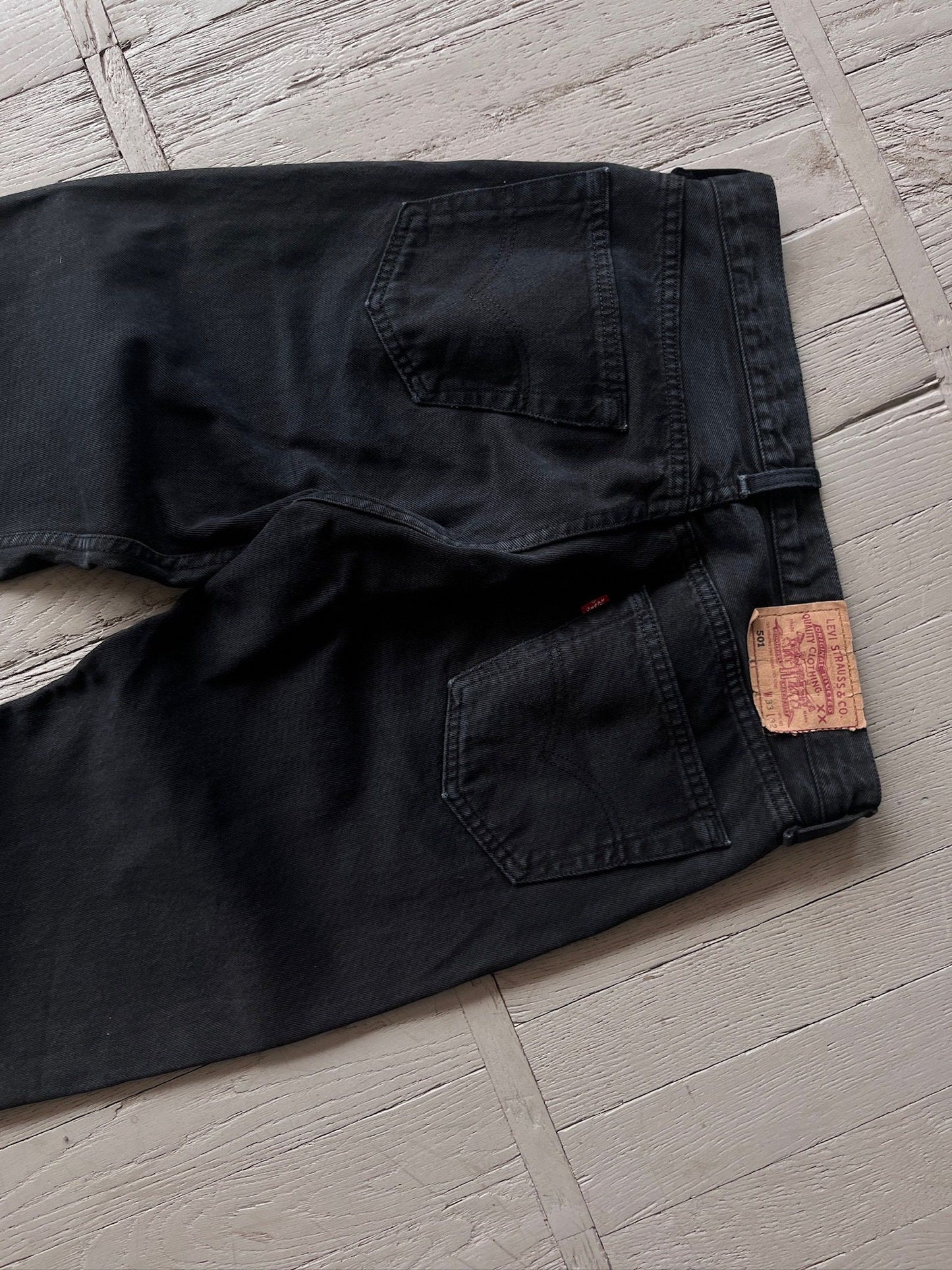 90s Levi's 501 Black Denim Jeans