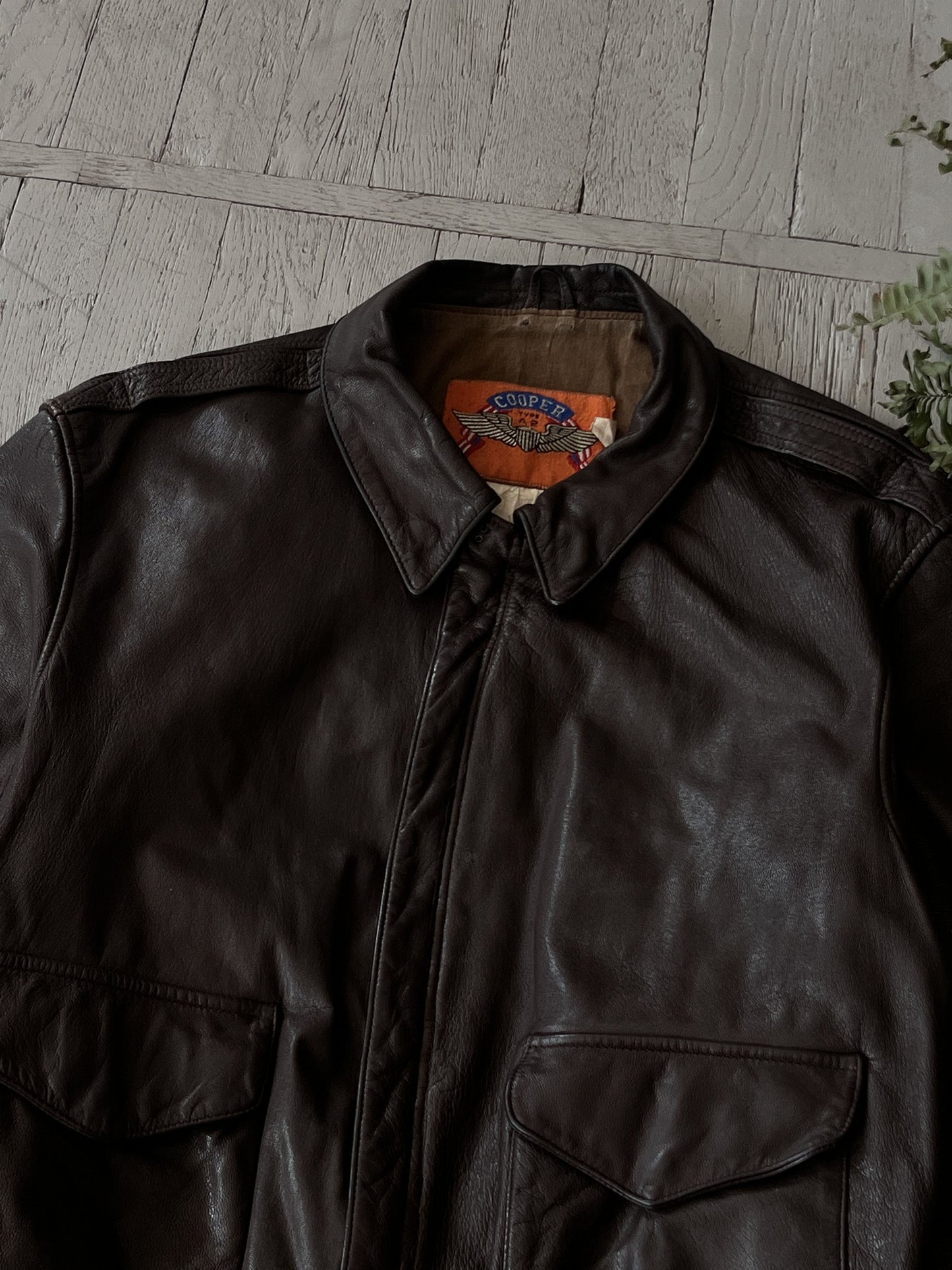 Vintage Real Leather A2 Aviator Jacket