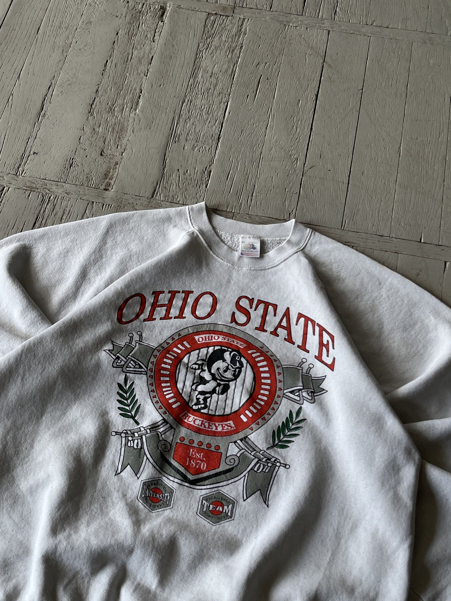 XL Vintage Ohio Team Crewneck Sweatshirt